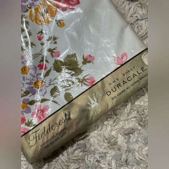 Vintage Floral Print Sheet Twin 72 X 108 - Picture 5 of 7